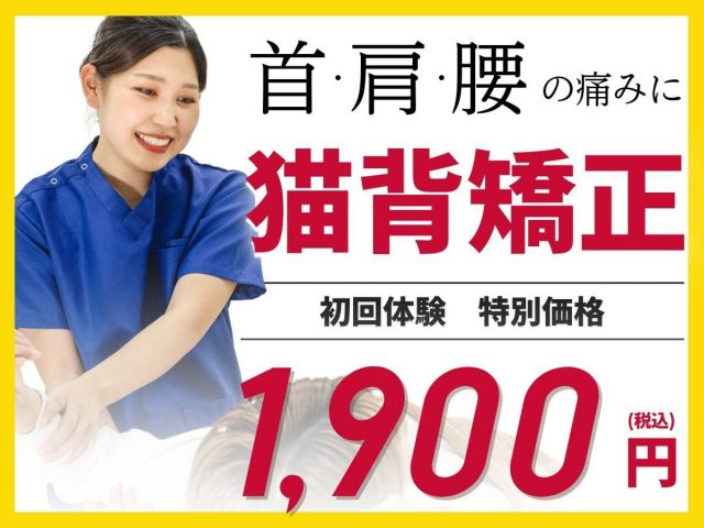骨盤矯正コース、初回特別価格5500円→1900円